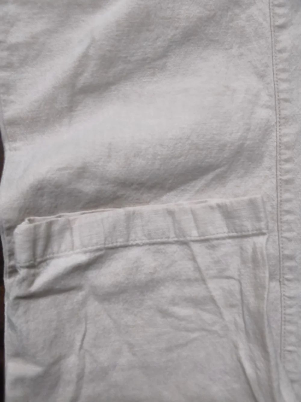 Men's Linen Old Navy Pants Cream Color Size Small